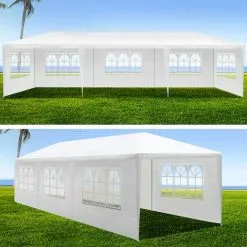 Instahut Gazebo 3x6 Outdoor Marquee Gazebos Wedding Camping Tent 8 Panel -Outdoor Living Sales Store 04XDvGQA0Ui6GWpB0pmQEqjQc