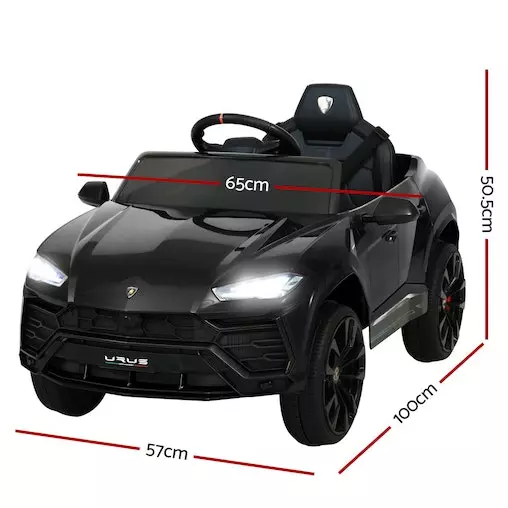 Rigo 12V Electric Kids Ride On Toy Car Licensed Lamborghini URUS Remote Control Black 3 Rigo 12V Electric Kids Ride On Toy Car Licensed Lamborghini URUS Remote Control Black - Image 3