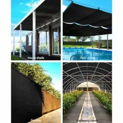 Instahut 90% Sun Shade Cloth Cloths 195GSM Sail Roll Mesh Outdoor Black 1.83m X 10m Summer UV Protection -Outdoor Living Sales Store 1F1TjgWQ7bVXvZ q6Ah3wcfSQ