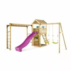 Jenjo Games Play Centre With Monkey Bars And Swing Set
