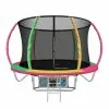 Everfit 8FT Trampoline Round Trampolines Kids Present Gift Enclosure Safety Net Pad Outdoor Multi-coloured