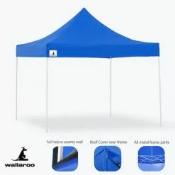Gazebo Tent Marquee 3x3 PopUp Outdoor Wallaroo - Blue -Outdoor Living Sales Store 2LzXBnnhWA194Jx5K812jJ1Nc