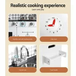 Keezi Kids Kitchen Set Pretend Play Wooden Toys Cooking Cookware Childrens Toy 12 Keezi Kids Kitchen Set Pretend Play Wooden Toys Cooking Cookware Childrens Toy -Outdoor Living Sales Store 2P3IBpW62lw80gbBDDO51o6T4