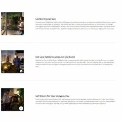 2PK Philips Hue Outdoor Pedestal Colour Ambiance LED Light/Lighting Extension -Outdoor Living Sales Store 32GFu3 78NLnYgqQOQB Mmue4