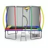 Kahuna Trampoline 6ft X 9ft Rectangular Outdoor Rainbow Basketball Set