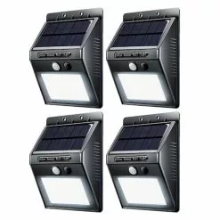 4x Sansai Wall Motion Sensor Solar Rechargeable LED Indoor/Outdoor/Garden Lights -Outdoor Living Sales Store 3QQDQ7JigduhUHbghjyFoz5YM