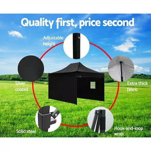 Instahut Gazebo Pop Up Marquee 3x4.5 Tent Gazebos 6 Instahut Gazebo Pop Up Marquee 3x4.5 Tent Gazebos - Image 6