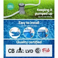 Bestway Swimming Pool Above Ground Filter Pump Steel Pro™ Frame Pools 3.96M -Outdoor Living Sales Store 3b PlOYWgtLtILB1EK7V lQKM