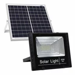Unbranded LED Solar Lights Street Flood Light Remote Outdoor Garden Security Lamp 60W