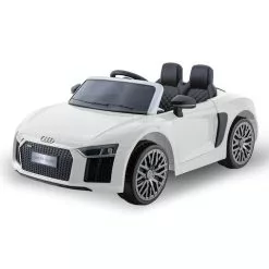 KlikA R8 Spyder Audi Licensed Kids Electric Ride On Car Remote Control White