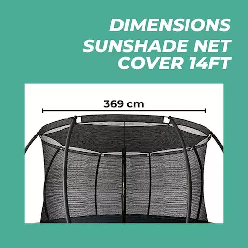 VERPEAK Sunshade Net Trampoline 14ft Safety Round Net UV Protect Cover Outdoor 8 VERPEAK Sunshade Net Trampoline 14ft Safety Round Net UV Protect Cover Outdoor - Image 8