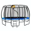 Trampoline Kahuna 14ft With Basketball Set - Blue