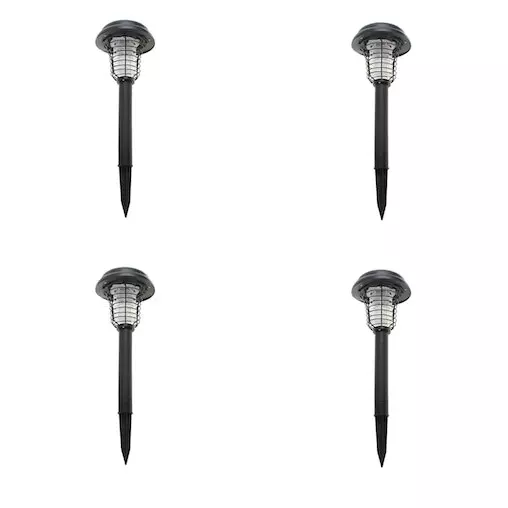 Lenoxx Wireless Solar-Powered Mosquito Killer Lamp (4-Piece, Black) 1 Lenoxx Wireless Solar-Powered Mosquito Killer Lamp (4-Piece, Black)