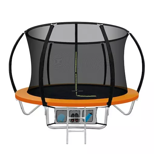 Everfit 8FT Trampoline Round Trampolines Kids Present Gift Enclosure Safety Net Pad Outdoor Orange 1 Everfit 8FT Trampoline Round Trampolines Kids Present Gift Enclosure Safety Net Pad Outdoor Orange