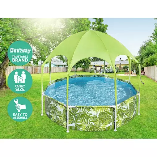 Bestway Steel Pro Splash-In-Shade Swimming Play Pool Above Ground Mist Shade 4 Bestway Steel Pro Splash-In-Shade Swimming Play Pool Above Ground Mist Shade - Image 4