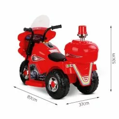 Kids Ride On Car Police Patrol Motorcycle Electric Motorbike Toy Bike Cars Battery Children Toys Red 6V For Boys Girls Rigo -Outdoor Living Sales Store 5kiAT7 NEHlzFA7aYo1IlPsmk