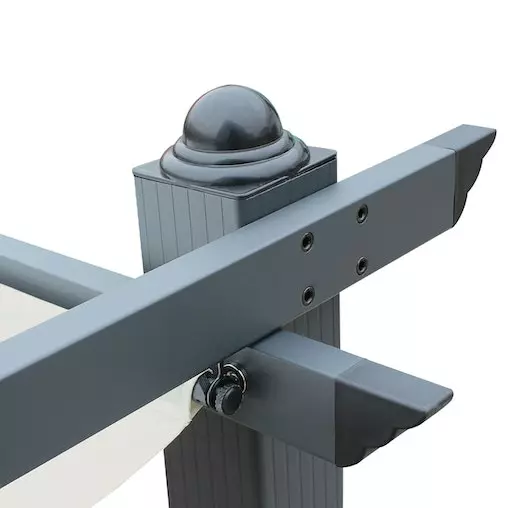 Alice's Garden CONDATE 3X3m Ecru Semi-Permanent Aluminium Gazebo 7 Alice's Garden CONDATE 3X3m Ecru Semi-Permanent Aluminium Gazebo - Image 7