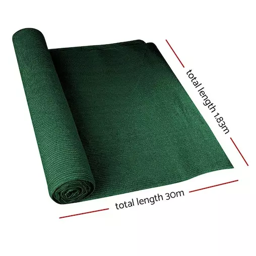 Instahut 195gsm Sun Shade Cloth 90% Shadecloth Sail Roll Mesh Outdoor 1.83x30m 2 Instahut 195gsm Sun Shade Cloth 90% Shadecloth Sail Roll Mesh Outdoor 1.83x30m - Image 2