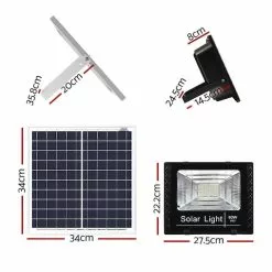 Unbranded LED Solar Lights Street Flood Light Remote Outdoor Garden Security Lamp 60W -Outdoor Living Sales Store 6hrvojJ7qR5BMgCRXmIcRevlI