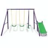 Swing Set With Slide Kahuna 4-Seater Outdoor Play Equipment