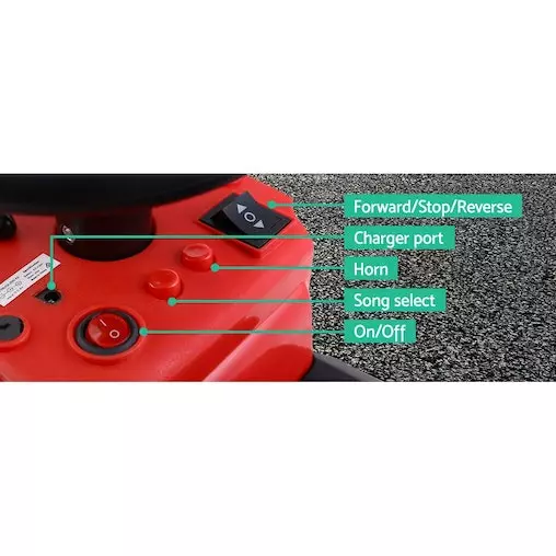 Rigo Ride On Truck Car Kids Toy Red 4 Rigo Ride On Truck Car Kids Toy Red - Image 4