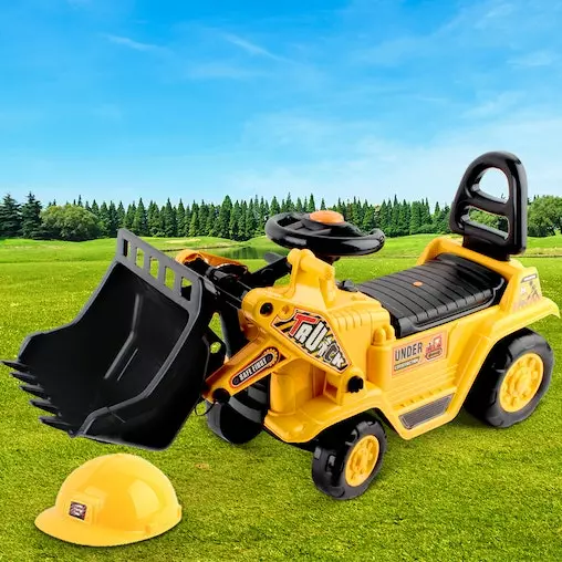 Keezi Kids Ride-On Bulldozer Pretend Play Toy Loader Digger Tractor Excavator 2 Keezi Kids Ride-On Bulldozer Pretend Play Toy Loader Digger Tractor Excavator - Image 2