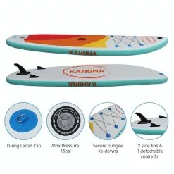 Kahuna Hana Inflatable Stand Up Paddle Board 11FT SUP Paddleboard -Outdoor Living Sales Store 7 y9oir28dGFeqzts6y7 YDV4