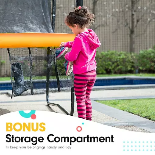 Kahuna Trampoline 8 Ft X 11 Ft Rectangular Outdoor - Orange 9 Kahuna Trampoline 8 Ft X 11 Ft Rectangular Outdoor - Orange - Image 9