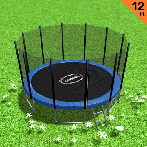 Kahuna Blizzard 12ft Trampoline With Net 2 Kahuna Blizzard 12ft Trampoline With Net - Image 2