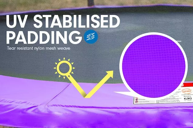 Kahuna Blizzard 12ft Trampoline With Net -Purple 4 Kahuna Blizzard 12ft Trampoline With Net -Purple - Image 4