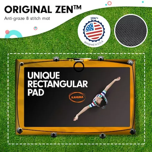 Kahuna Trampoline 8 Ft X 11 Ft Rectangular Outdoor - Orange 2 Kahuna Trampoline 8 Ft X 11 Ft Rectangular Outdoor - Orange - Image 2