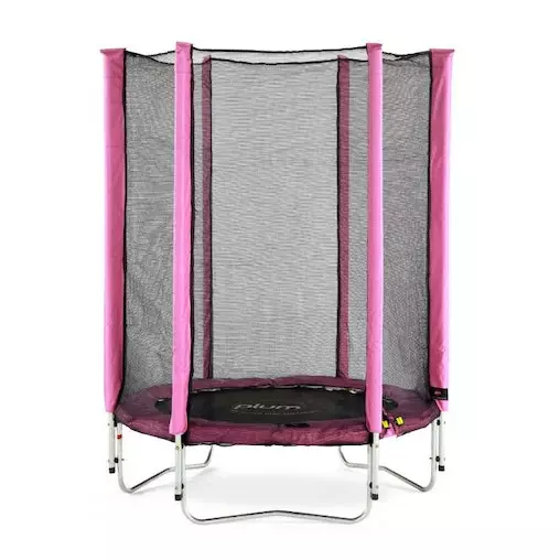 Plum Play Plum 4.5ft Junior Trampoline With Enclosure Net - Pink 1 Plum Play Plum 4.5ft Junior Trampoline With Enclosure Net - Pink