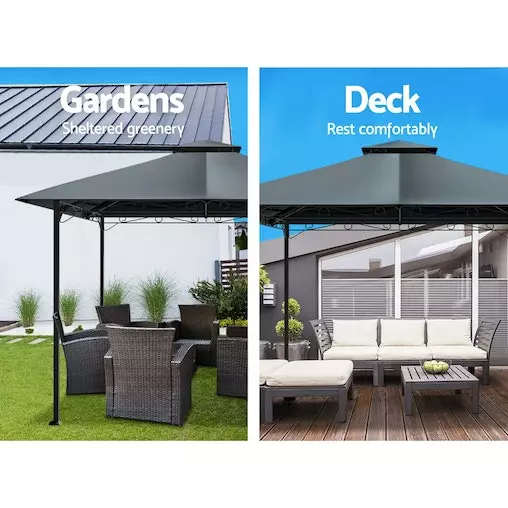 Instahut Gazebo 3x3 Marquee Outdoor Gazebos Tent Iron Art 5 Instahut Gazebo 3x3 Marquee Outdoor Gazebos Tent Iron Art - Image 5