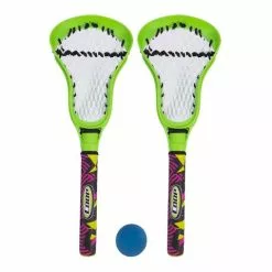 2x Coop Hydro Lacrosse Sticks W/ Ball Beach/Pool/Backyard Fun Play Game Toy GRN