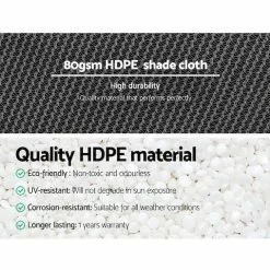 Instahut 3.66x30m Shade Cloth Shadecloth Sail Garden Mesh Roll Outdoor White -Outdoor Living Sales Store 8NMwYaFTR3ijn4jdhKZ8YjMJk