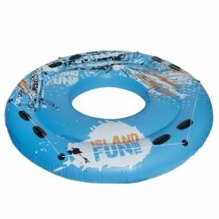 Aquafun 195cm Island Round Beach/Pool Inflatable Funtube Floatie W/Handled Grips