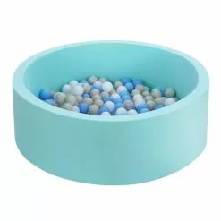 Keezi Ocean Foam Ball Pit With Balls 90x30cm Blue