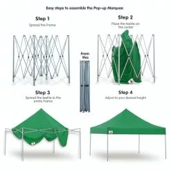 Gazebo Tent Marquee 3x3 PopUp Outdoor Wallaroo - Green -Outdoor Living Sales Store 8pb5tN3 bVVNkoZzjQdZ5lePc