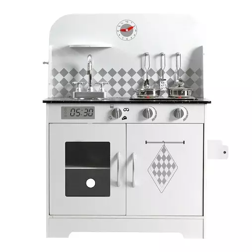 Keezi Kids Kitchen Set Pretend Play Wooden Toys Cooking Cookware Childrens Toy 3 Keezi Kids Kitchen Set Pretend Play Wooden Toys Cooking Cookware Childrens Toy - Image 3