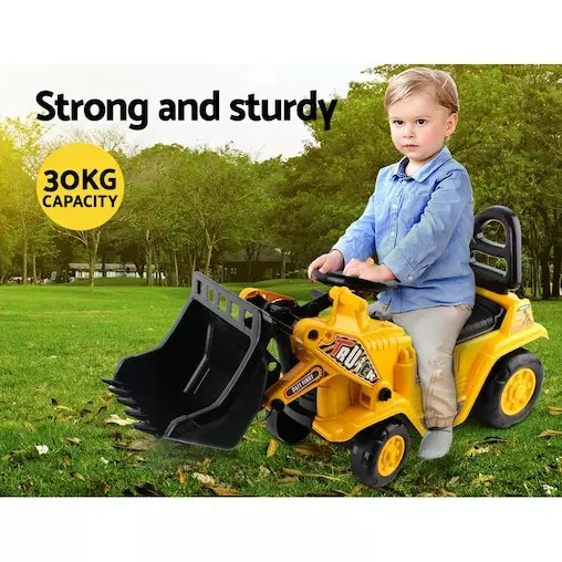 Keezi Kids Ride-On Bulldozer Pretend Play Toy Loader Digger Tractor Excavator 4 Keezi Kids Ride-On Bulldozer Pretend Play Toy Loader Digger Tractor Excavator - Image 4