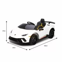 KlikA Lamborghini Performante Kids Electric Ride On Car Remote Control By Kahuna - White -Outdoor Living Sales Store AH4HQvcur4JKGHasyDbkfXIHU