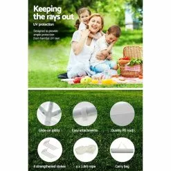 Instahut Outdoor Pop Up Gazebo 3x3 - White -Outdoor Living Sales Store ALCycNubNduhSUTawZ9Cmqops