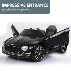KlikA Bentley Exp 12 Licensed Speed 6E Electric Kids Ride On Car Black -Outdoor Living Sales Store AN8glo4 plxwsSG31DaYErW2U