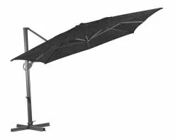 Shelta Augusta 4x3m Rectangular Cantilever Umbrella Charcoal