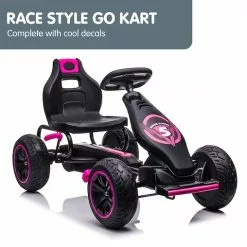 Kahuna G18 Kids Ride On Pedal Go Kart - Rose Pink -Outdoor Living Sales Store AbLonNMd7hF56EZXQLzbE5zk