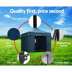 Instahut Gazebo Pop Up Marquee 3x3 Camping Gazebos Tent 12 Instahut Gazebo Pop Up Marquee 3x3 Camping Gazebos Tent -Outdoor Living Sales Store B9tmzYxnumdQZm1lONLGOVr U