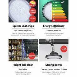 Leier LED High Bay Lights Light 100W Industrial Workshop Warehouse Gym -Outdoor Living Sales Store BN Hp7J DOHJiSwMcW YN5IDc