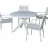 Boston-Jette 5 Piece Slatted Dining (White)