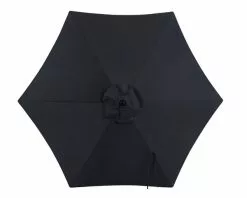 Bronte 2.1m Market Umbrella Charcoal -Outdoor Living Sales Store BRON21CHA 04