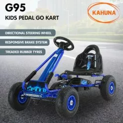 Kahuna G95 Kids Ride On Pedal Go Kart - Blue -Outdoor Living Sales Store BZA7FrK6BL7R WUgqeh5PHUkU